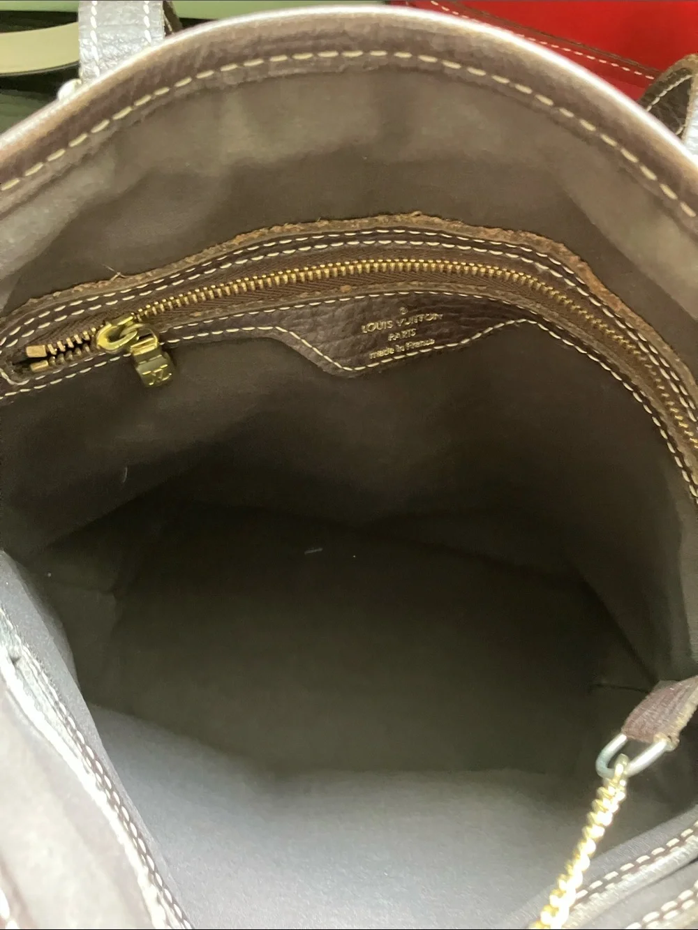 Louis Vuitton Monogram PM Mini Lin Bucket with Detachable Pouch